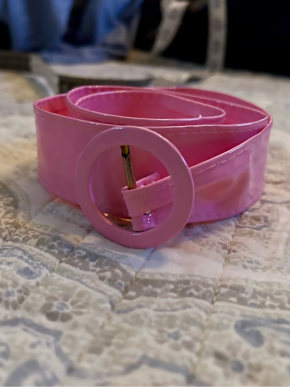 Pink Vinyl Belt